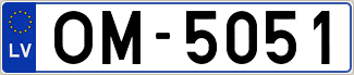 Auto numura zīme OM5051