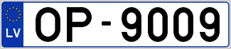 Auto numura zīme OP9009