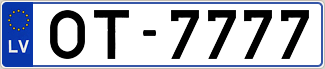 Auto numura zīme OT7777