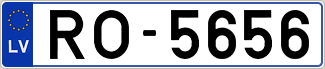 Auto numura zīme RO5656