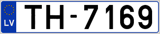 Auto numura zīme TH7169