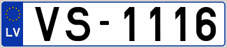 Auto numura zīme VS1116