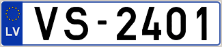 Auto numura zīme VS2401