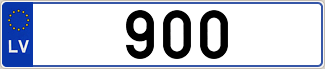 Auto numura zīme 900
