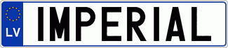 Auto numura zīme IMPERIAL
