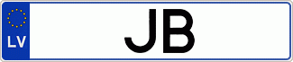 Auto numura zīme JB