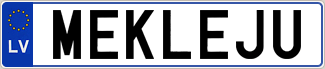 Auto numura zīme MEKLEJU