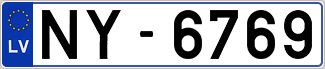 Auto numura zīme NY-6769