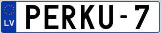 Auto numura zīme PERKU-7
