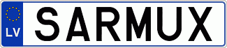 Auto numura zīme SARMUX