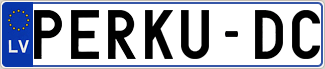 Auto numura zīme PERKU-DC