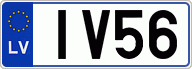 Auto numura zīme IV56