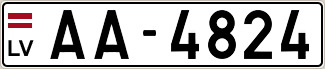 Auto numura zīme AA4824
