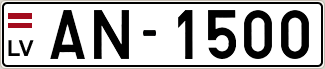 Auto numura zīme AN1500