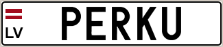 Auto numura zīme PERKU