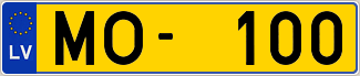 Auto numura zīme MO100 Auto numura zīme MO100