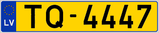 Auto numura zīme TQ4447