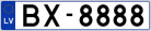 Auto numura zīme BX8888 Auto numura zīme BX8888