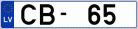 Auto numura zīme CB65
