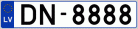 Auto numura zīme DN8888 Auto numura zīme DN8888