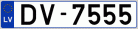Auto numura zīme DV7555