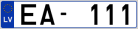 Auto numura zīme EA111