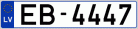Auto numura zīme EB4447