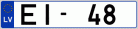 Auto numura zīme EI48