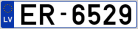 Auto numura zīme ER6529 Auto numura zīme ER6529