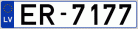 Auto numura zīme ER7177