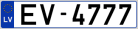 Auto numura zīme EV4777 Auto numura zīme EV4777