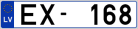 Auto numura zīme EX168 Auto numura zīme EX168