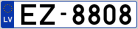 Auto numura zīme EZ8808