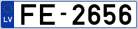 Auto numura zīme FE2656
