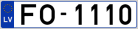 Auto numura zīme FO1110
