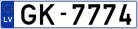 Auto numura zīme GK7774