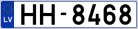 Auto numura zīme HH8468