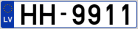 Auto numura zīme HH9911