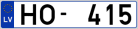 Auto numura zīme HO415