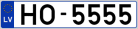 Auto numura zīme HO5555