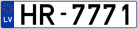 Auto numura zīme HR7771