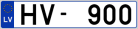 Auto numura zīme HV900