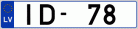 Auto numura zīme ID78