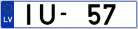Auto numura zīme IU57
