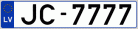 Auto numura zīme JC7777