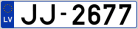Auto numura zīme JJ2677