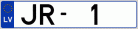 Auto numura zīme JR1