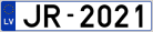 Auto numura zīme JR2021