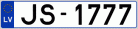 Auto numura zīme JS1777 Auto numura zīme JS1777