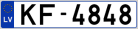 Auto numura zīme KF4848